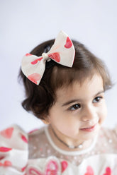 Sweet heart bow hair accessory
